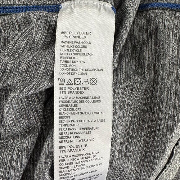 Tommy Bahama Island Zone Pullover Shirt Top‎ Mens XL Gray 1/2 Zip TP-3240 - Picture 7 of 9